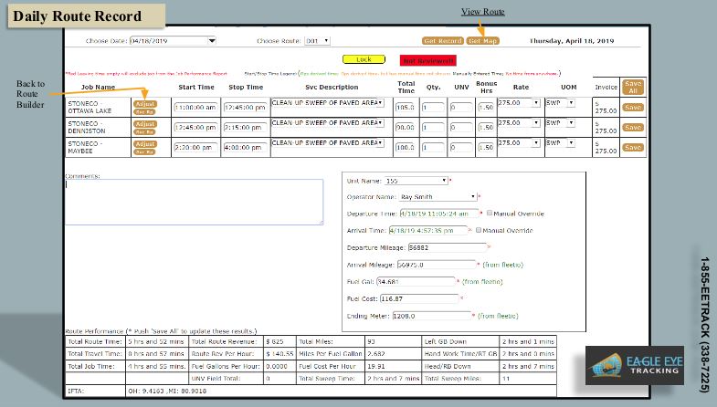 screenshot of Eagle Eye Tracking